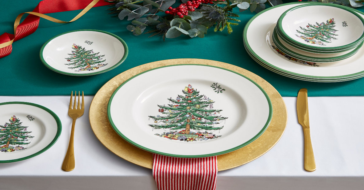 Buy Lenox Christmas tree 3 Piece Dish set